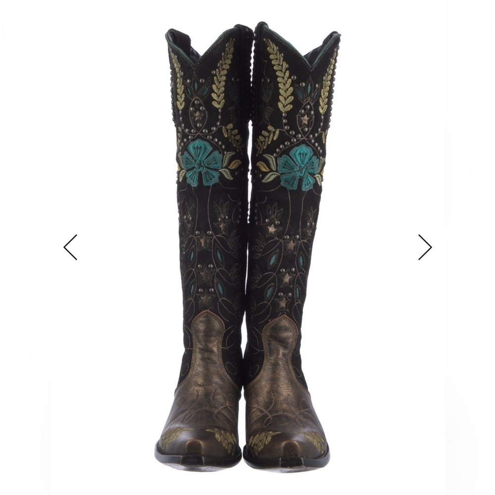 OLD GRINGO
FULL BLOOM - WOMENS Size 7 18” Shaft Embroidered Studded Leather - Picture 4 of 6